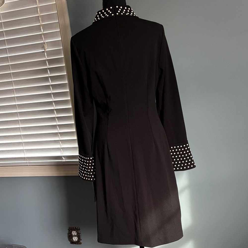 Karl Lagerfeld Black Dress with Pearl Details - Picture 9 of 12
